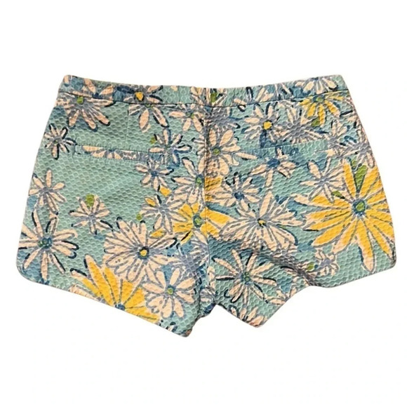 Lilly Pulitzer Blue Adie Breakwater Daisy Shorts Size 2 - Picture 6 of 9